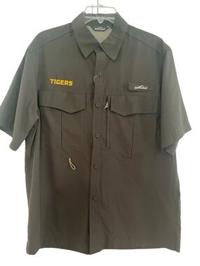 Eddie Bauer “Tiger” Men's Gray Performance Fishing Shirt (M)